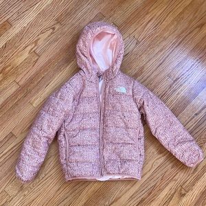 Girls North Face reversible jacket size 5T